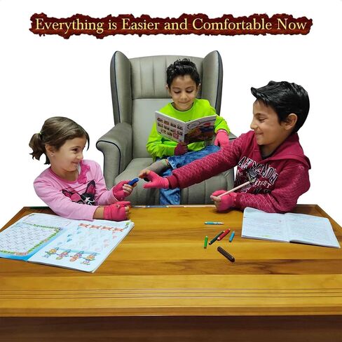 OFFA Thumb Sucking Stop for Kids (Ages 3-6) - Kit Includes 2 Thumb Sucking Deterrent Gloves (Red) & Guide Booklet in Saudi Arabia