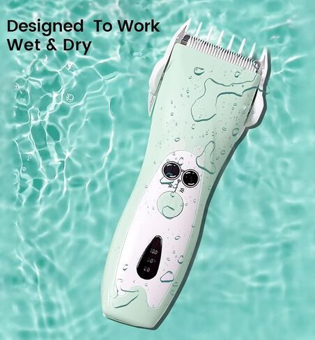 LANMODA Baby Hair Clippers, Ultra-Quiet Hair Trimmer for Toddler Children with Autism, Waterproof Rechargeable Haircut Kit for Infant Kids in Saudi Arabia