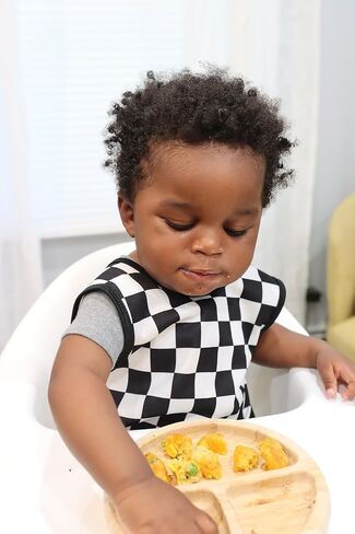 BapronBaby Desert Dinos Bapron - No Neck Tie Safer Bib for Baby & Toddler - Soft Waterproof Stain Resistant - Machine Washable - Sz Baby/Toddler 6m-3T in Saudi Arabia