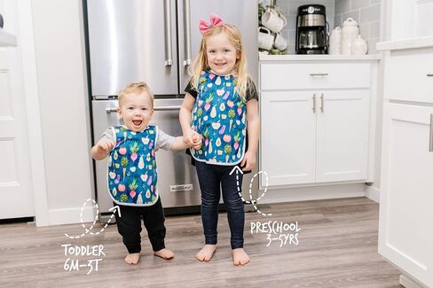 BapronBaby Desert Dinos Bapron - No Neck Tie Safer Bib for Baby & Toddler - Soft Waterproof Stain Resistant - Machine Washable - Sz Baby/Toddler 6m-3T in Saudi Arabia