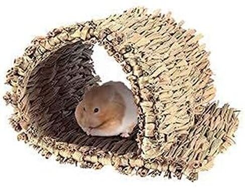 PrimePets Grass Mat for Rabbits Bunny, 3 Pack, Woven Hay Mat for Small Animals, Natural Straw Bedding Resting Cage Mat for Guinea Pig Parrot Chinchilla Hamster Rat in Kuwait