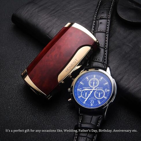 Metal Lighter Double Jet Flame Butane refillable Lighter Shipped Without Gas (2PCS Brown) in Kuwait