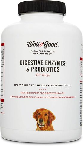 Petco Brand - Well & Good Digestive Enzymes & Probiotics Chewable Dog Tablets, 9.5 oz., Count of 90 in Kuwait