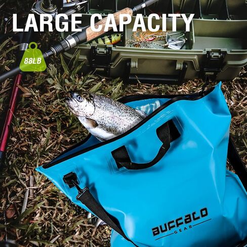 Buffalo Gear Fish Tournament Weigh in Bag for Bass Fishing, Heavy Duty Fish Bag for Caught Fish Waterproof,Leakproof,Puncture Resistant in Saudi Arabia
