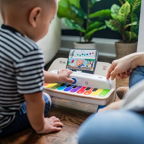 لعبة Baby Einstein Together in Tune Piano، لعبة موسيقية خشبية لاسلكية آمنة للأطفال الصغار، مجموعة Magic Touch، لعمر 12 شهرًا فما فوق in Kuwait