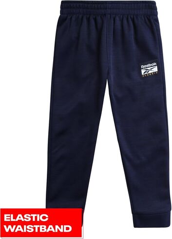 Reebok Baby Boys' Jogger Set - 3 Piece Fleece Sweatsuit Playwear Set (Size: 12M-7) in Saudi Arabia