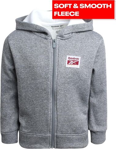 Reebok Baby Boys' Jogger Set - 3 Piece Fleece Sweatsuit Playwear Set (Size: 12M-7) in Saudi Arabia