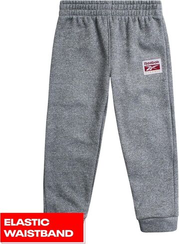 Reebok Baby Boys' Jogger Set - 3 Piece Fleece Sweatsuit Playwear Set (Size: 12M-7) in Saudi Arabia