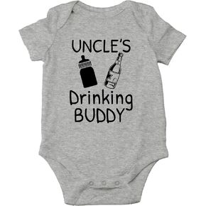 CBTwear Uncles Drinking Buddy - مضحك قريبًا ليكون عمًا - بدلة أطفال لطيفة من قطعة واحدة in Saudi Arabia