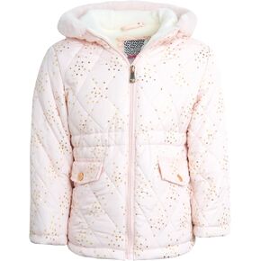 KENSIE GIRL Baby Girls' Winter Jacket – Heavy Weight Puffer Fleece Windbreaker Parka Coat for Infants/Toddlers (Sizes: 12M-6)