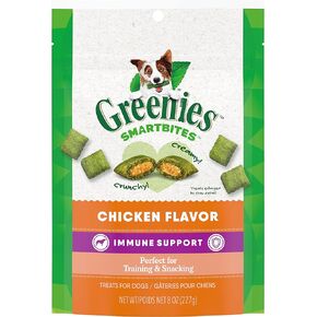 Greenies SMARTBITES Immune Support Crunchy & Soft Dog Treats, Chicken Flavor, 28 oz. in Kuwait