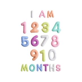 Baby Monthly Milestone Numbers – Signs & Photo Props – Soft Felt Letters & Numbers for Baby Announcement, Newborn Photography, Neutral in Saudi Arabia