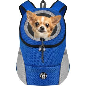 Pet Dog Carrier Backpack Puppy Carrier Front Pack for Small Medium Dogs Travel Back Pack with Safety Reflective Strips for Travel Hiking Cycling Outdoor Dogs Cats- Breathable & Adjustable in Saudi Arabia