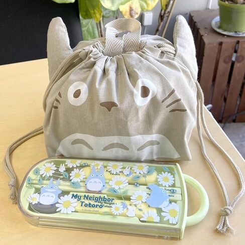 Skater KB7D-A Bento Box, Die Cut, Drawstring Bag, My Neighbor Totoro, LUNCH BOX BAG in Kuwait