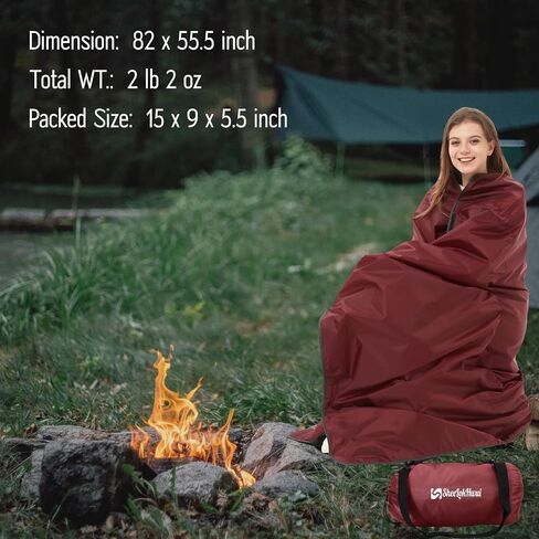 4-in-1 Large Camping Blankets - Waterproof, Windproof Fleece Outdoor Blankets for Stadium, Sports, Car, Concert - 81"x57", Portable (Camouflage) in Kuwait