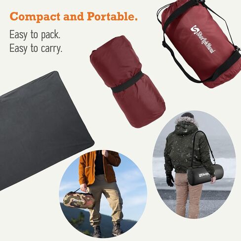 4-in-1 Large Camping Blankets - Waterproof, Windproof Fleece Outdoor Blankets for Stadium, Sports, Car, Concert - 81"x57", Portable (Camouflage) in Kuwait