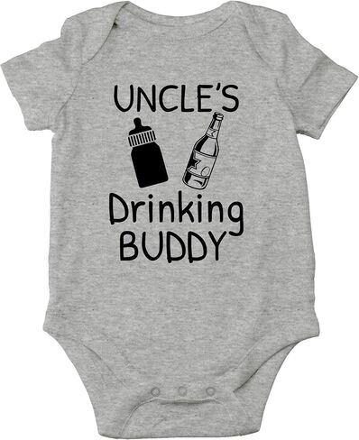 CBTwear Uncle's Drinking Buddy Funny Baby Bodysuit in Saudi Arabia