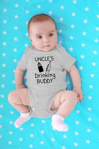 CBTwear Uncle's Drinking Buddy Funny Baby Bodysuit in Saudi Arabia