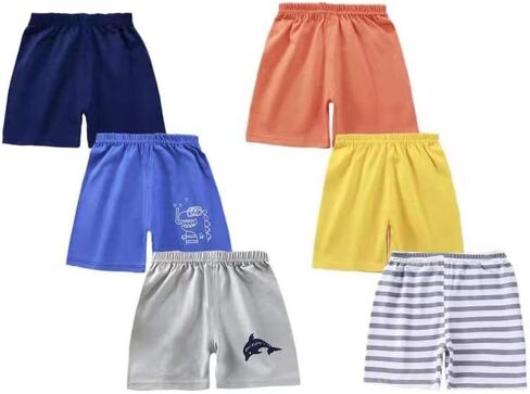 Toddler Shorts for Baby Boy Cotton Summer Lightweight Shorts Little Boys Short Pants Multipack in Saudi Arabia