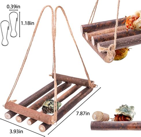 ألعاب تسلق سرطان البحر الناسك، ديكور تسلق الزواحف لموئل سرطان البحر الناسك الصغير أو المتوسط ​​(أرجوحة سرطان البحر الناسك) in Kuwait