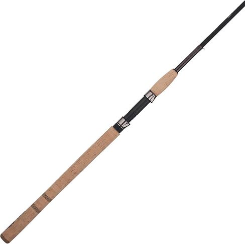 Ugly Stik 9’ Elite Salmon/Steelhead Spinning Rod, Two Piece Salmon/Steelhead Rod, 4-10lb Line Rating, Medium Light Rod Power, Medium Fast Action, 1/8-5/8 oz. Lure Rating,Cream & Black in Saudi Arabia