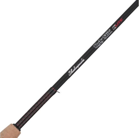 Ugly Stik 9’ Elite Salmon/Steelhead Spinning Rod, Two Piece Salmon/Steelhead Rod, 4-10lb Line Rating, Medium Light Rod Power, Medium Fast Action, 1/8-5/8 oz. Lure Rating,Cream & Black in Saudi Arabia