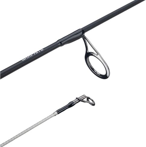 Ugly Stik 9’ Elite Salmon/Steelhead Spinning Rod, Two Piece Salmon/Steelhead Rod, 4-10lb Line Rating, Medium Light Rod Power, Medium Fast Action, 1/8-5/8 oz. Lure Rating,Cream & Black in Saudi Arabia