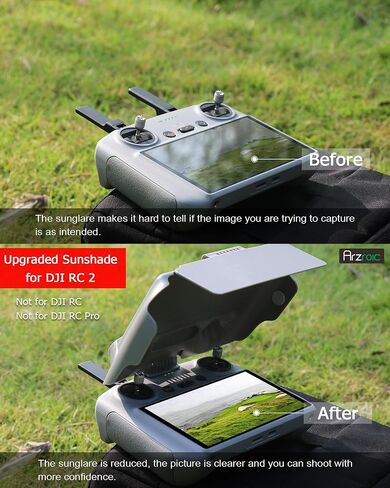 Arzroic Sun Hood Shade for DJI RC 2, DJI Mini 4 Pro & DJI Air 3 Accessories Controller Screen Protector Joystick Cover in Saudi Arabia