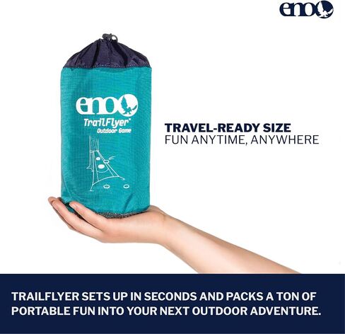 ENO - TrailFlyer Outdoor Game - Outdoor Accessories for Hiking, Camping, Beach, and Festivals - Navy/Seafoam in Saudi Arabia