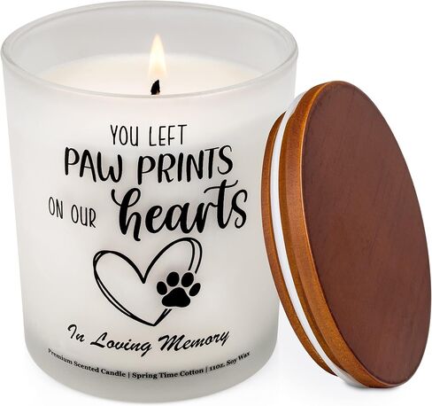 Pet Memorial Gifts Scented Candle - Dog Memorial Gifts for Loss of Dog, Pet Loss Gifts and Loss of Dog Sympathy Gift, Dog Bereavement Gifts for Loss of Pet, Cat Memorial Gifts, Dog Passing Away Gifts in Saudi Arabia