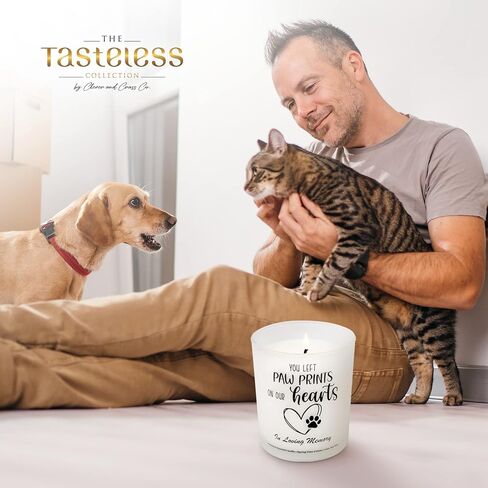 Pet Memorial Gifts Scented Candle - Dog Memorial Gifts for Loss of Dog, Pet Loss Gifts and Loss of Dog Sympathy Gift, Dog Bereavement Gifts for Loss of Pet, Cat Memorial Gifts, Dog Passing Away Gifts in Saudi Arabia