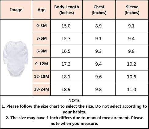 kavkas Baby Bodysuit Long Sleeve One Piece Cotton Undershirt for Infant Boys and Girls Solid Color 0-24 Months in Kuwait