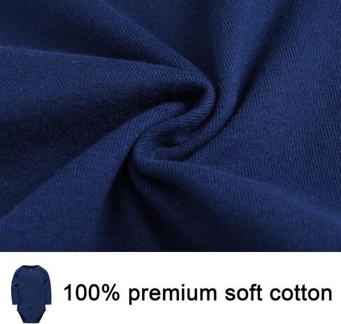 kavkas Baby Bodysuit Long Sleeve One Piece Cotton Undershirt for Infant Boys and Girls Solid Color 0-24 Months in Kuwait