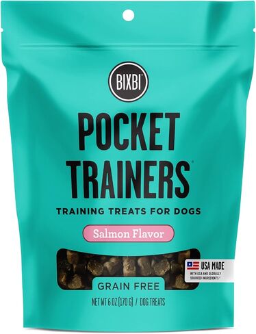 BIXBI Pocket Trainers, Chicken (6 oz, 1 Pouch) - Small Training Treats for Dogs - Low Calorie and Grain Free Dog Treats, Flavorful Pocket Size Healthy and All Natural Dog Treats in Saudi Arabia