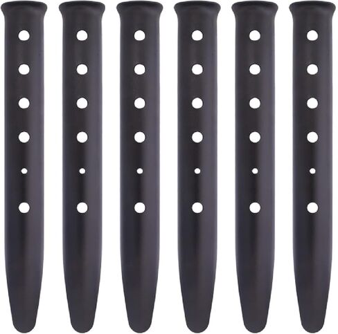 TRIWONDER Tent Stakes Pegs for Snow Sand Beach Canopy Heavy Duty Ground Anchor Stakes Tent Nail Aluminum U-Shaped Camping Hiking Backpacking 6Pcs in Kuwait