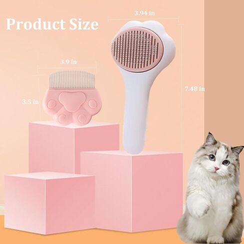 Aeecruny Pet Grooming Tool for Dogs and Cats - Professional Pet Hair Remover Comb, Removes Loose Hair & Tangles, for Cat, Dog, Rabbit in Saudi Arabia