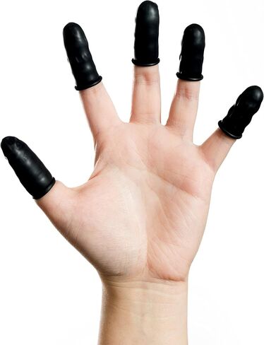 Bertech Black Dissipative Finger Cots, 4 مل سميك (عبوة من 720), ESDFC-B-5S in Saudi Arabia
