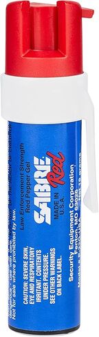 SABRE Pepper Gel With Attachment Clip, 35 Bursts (5x The Competition), 12-Foot (4-Meter) Range, Gel Is Safer, UV Marking Dye, Twist Lock Safety, Patriotic Design in Kuwait