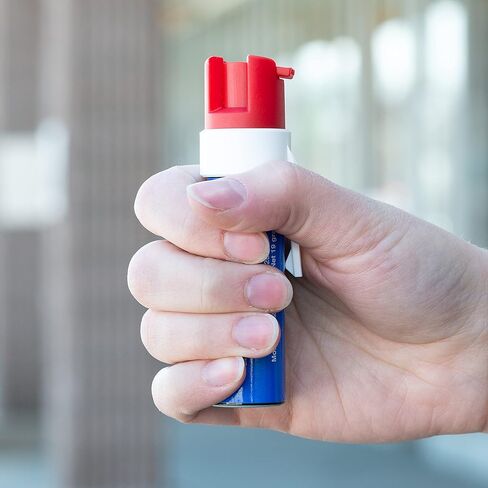 SABRE Pepper Gel With Attachment Clip, 35 Bursts (5x The Competition), 12-Foot (4-Meter) Range, Gel Is Safer, UV Marking Dye, Twist Lock Safety, Patriotic Design in Kuwait