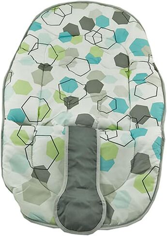 Replacement Part for Fisher-Price On-The-Go Baby Swing - GKH40 ~ Replacement Padded Seat Cover Pad ~ Blue, Green and Gray Hexagon Print in Saudi Arabia