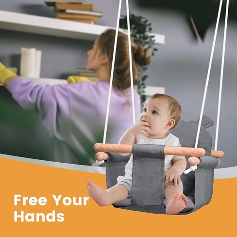 احصل على مقعد وأرجوحة قماشية متأرجحة لطفلك وطفلك في الداخل والخارج من أجل متعة آمنة in Kuwait