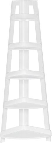 RiverRidge Amery 5-Tier Corner Ladder Shelf, Gray in Saudi Arabia