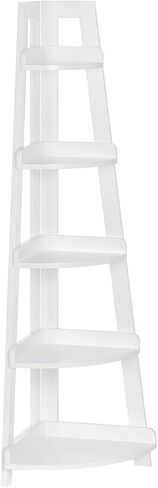 RiverRidge Amery 5-Tier Corner Ladder Shelf, Gray in Saudi Arabia