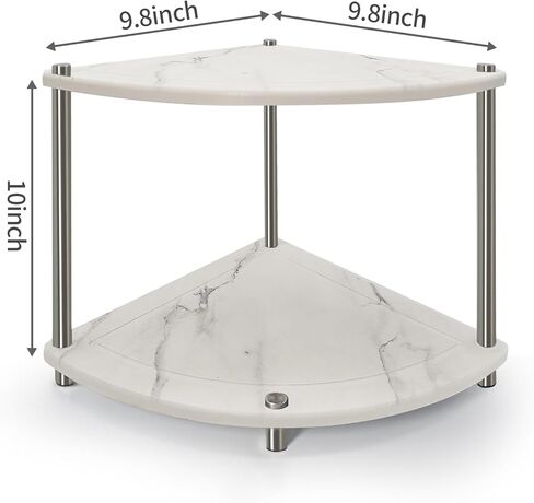 منظم عداد الحمام من Pletmin، رف سطح الحمام الجاف الفوري، منظم المكياج، منظم مكياج زاوية الغرور، رف الزاوية، منظم العناية بالبشرة (رمادي) in Kuwait