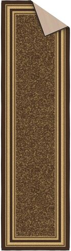 Ottomanson Bordered Brown Ottohome Collection Contemporary, Area Rug-3'3" x 5' in Saudi Arabia