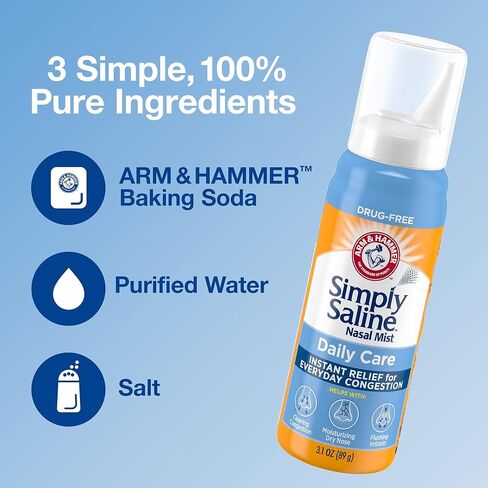 Simply Saline Nasal Mist 3 oz (Pack of 4) in Saudi Arabia