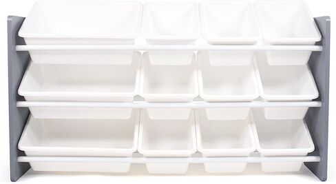 طاولة جانبية للتخزين مكونة من 4 صناديق من Humble Crew، خشب طبيعي/أبيض in Kuwait