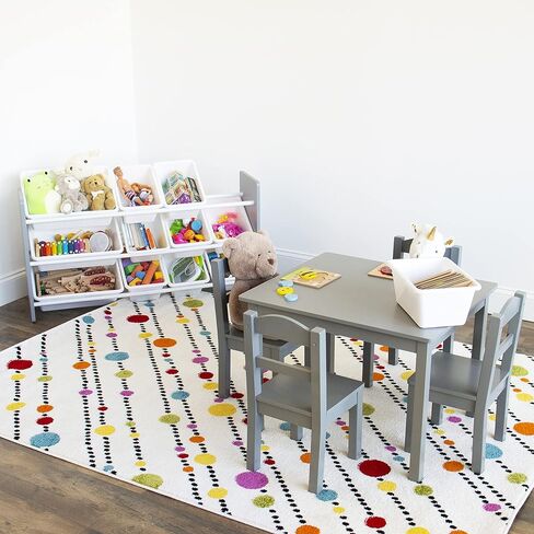 طاولة جانبية للتخزين مكونة من 4 صناديق من Humble Crew، خشب طبيعي/أبيض in Kuwait