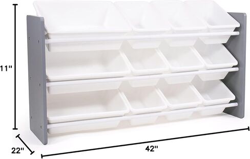 طاولة جانبية للتخزين مكونة من 4 صناديق من Humble Crew، خشب طبيعي/أبيض in Kuwait