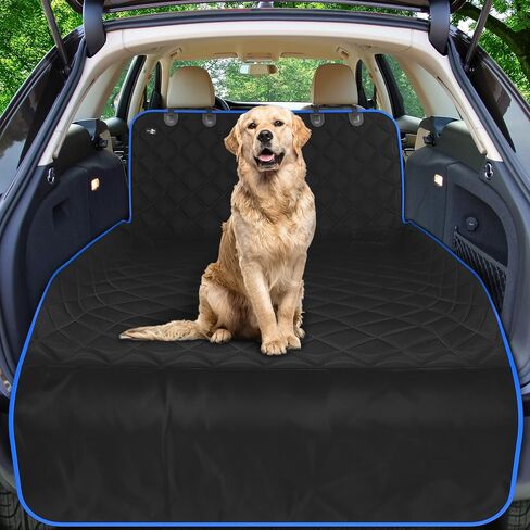بطانة شحن سيارات الدفع الرباعي من القطن للكلاب من Active Pets، غطاء مقعد سيارة متين غير قابل للانزلاق، يحمي من الأوساخ والفراء، بطانة شحن الحيوانات الأليفة لسيارات الدفع الرباعي والشاحنات، غطاء صندوق كبير الحجم للكلاب مناسب عالميًا - وردي in Kuwait